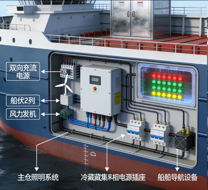 双向交流电源的船舶电力系统应用