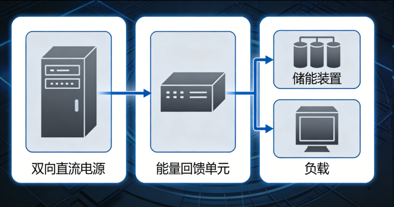 双向直流电源的能量回馈系统