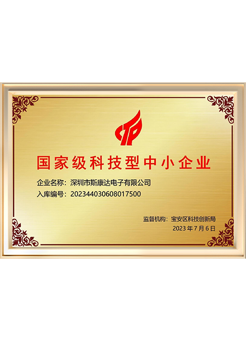 国家级科技型中小企业