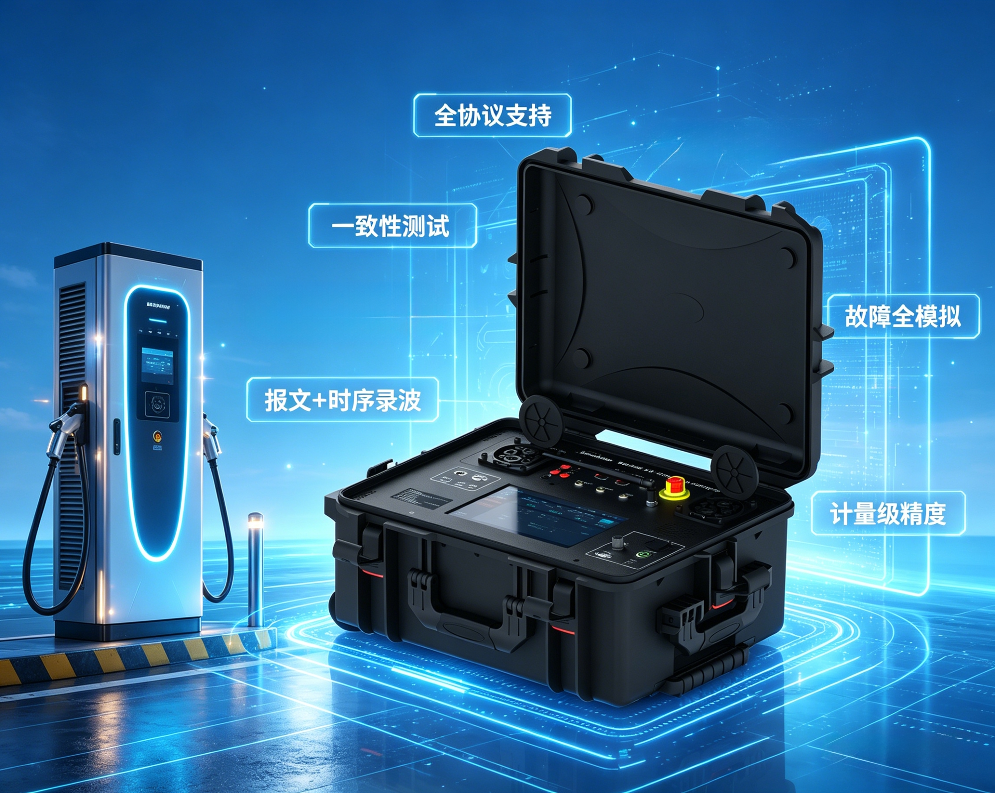 便携式直流充电桩测试分析仪-PEV7002G