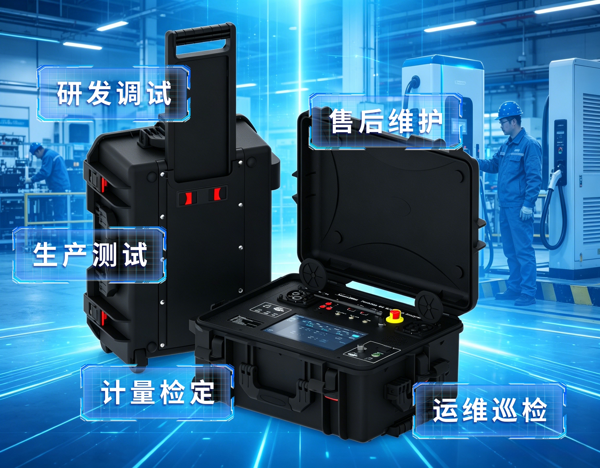 便携式直流充电桩测试分析仪-PEV7002G