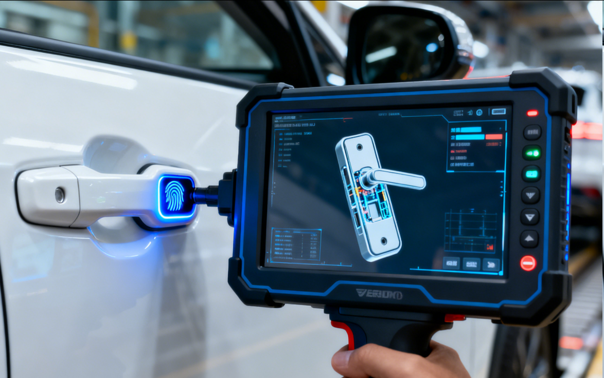 新能源汽车门锁防盗检测