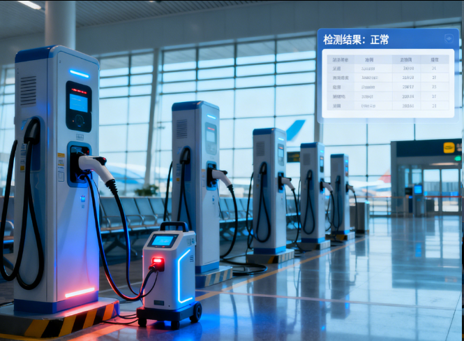 机场充电桩快速充电检测