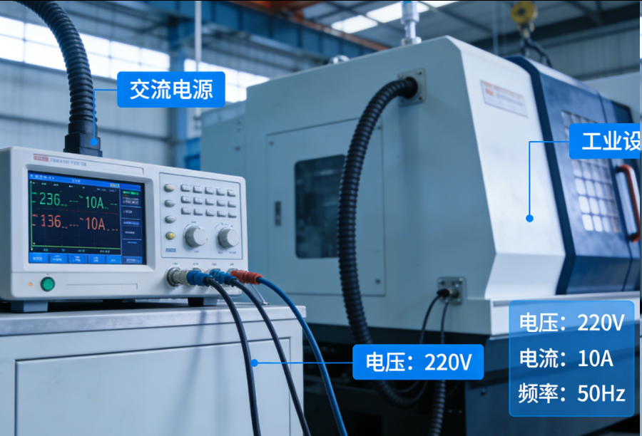交流电源的工业设备供电测试