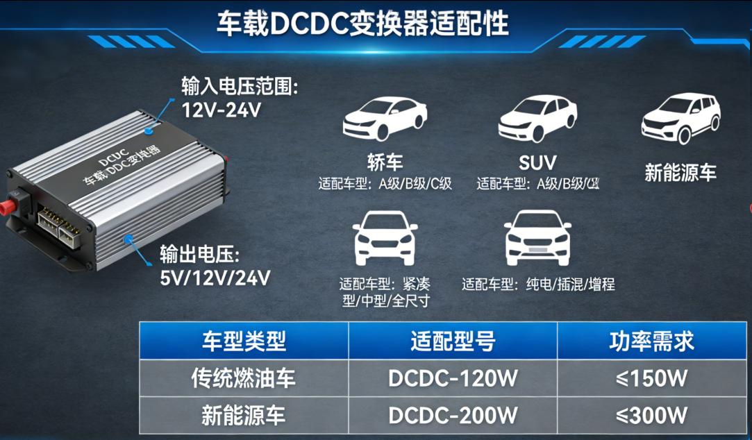 车载 DCDC 变换器适配性