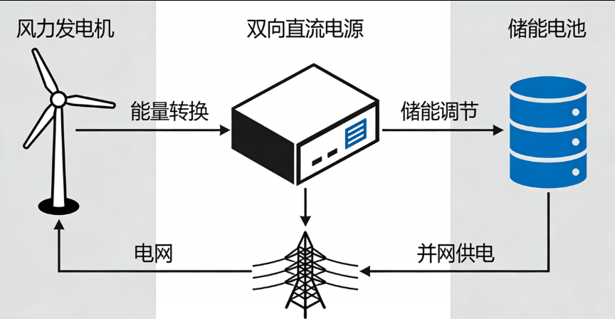 双向直流电源在风力发电系统的应用