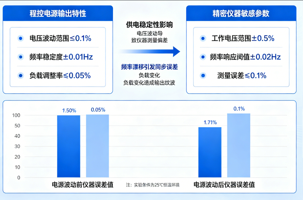程控电源对精密仪器供电稳定性影响